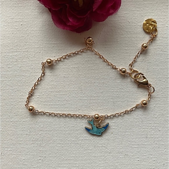 SALE🎉 Blue Bird Anklet. Dainty Chain Anklet. Bundle & Save. Ladies Gift Idea. - Picture 3 of 5